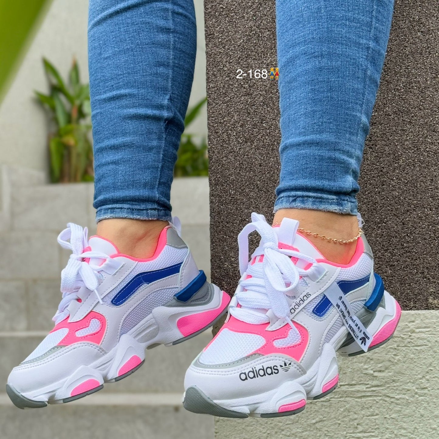 ADIDAS BAD BLANCO X ROSA