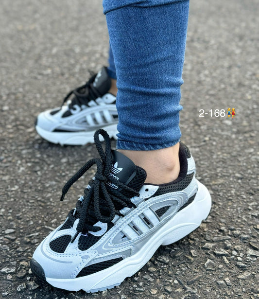 ADIDAS ADIPLUS DAMA NEGRO X GRIS