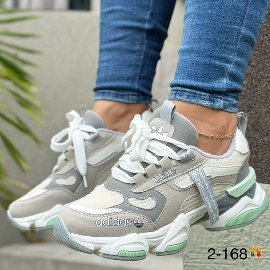 ADIDAS BAD GRIS X VERDE