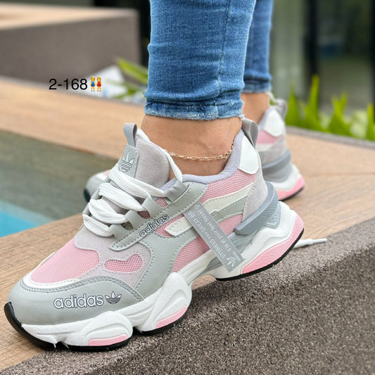 ADIDAS BAD GRIS X ROSA