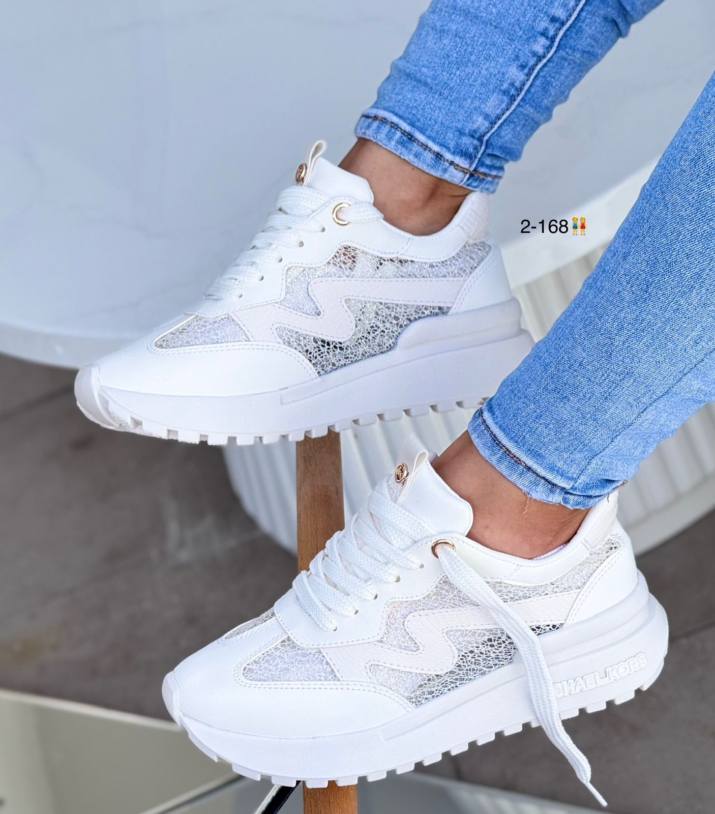 TENIS MICHAEL KORS DAMA BLANCO