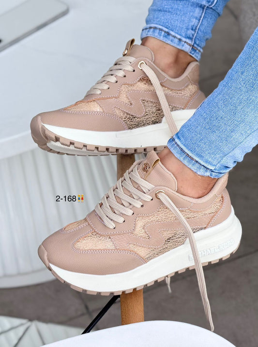 TENIS MICHAEL KORS DAMA CAFÉ