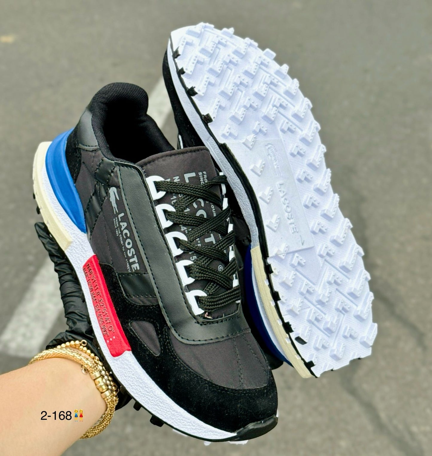 TENIS LACOSTE NEGRO